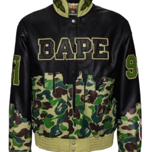 Jeff Hamilton Black Camo Leather Jacket