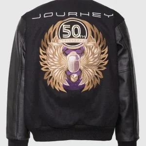 50th Anniversary Journey Embroidered Wool Varsity Jacket