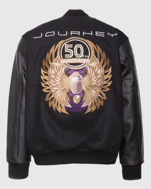 50th Anniversary Journey Embroidered Wool Varsity Jacket
