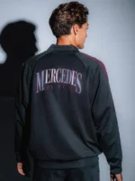 Mercedes-AMG-Petronas-Formula-One-Team-Las-Vegas-George-Russell-Unisex-Black-Bomber-Jacket