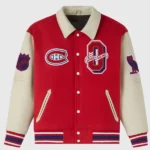 NHL Montreal Canadiens Red Bomber Varsity Jacket 2025