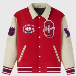 NHL Montreal Canadiens Red Bomber Varsity Jacket 2025