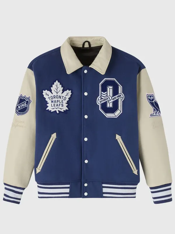 NHL Toronto Maple Leafs Wool Bomber Varsity Jacket NHL Toronto Maple Leafs Wool Bomber Varsity Jacket