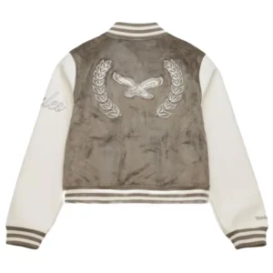 National-Football-League-2025-Philadelphia-Eagles-Tan-Suede-Cropped-Varsity-Jacket