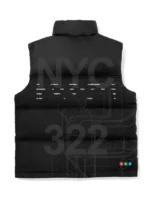 New York City UFC 322 Metro Black Puffer Vest