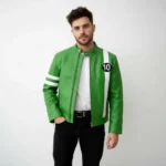 Alien Green Ben 10 Leather Jacket