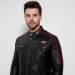 Commander Shepard N7 Leather Jacket Men's