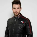 Commander Shepard N7 Leather Jacket Men's