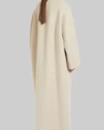 Ariana Grande Wicked Beige Wool Overcoat