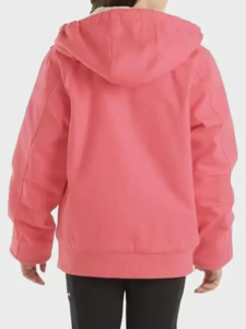 Women's-Pink-Carhartt-Sherpa-Lined-Hooded-Jacket