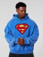 Youngla-Superman-Hoodie-Blue