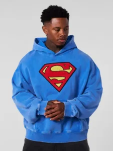 Youngla-Superman-Hoodie-Blue
