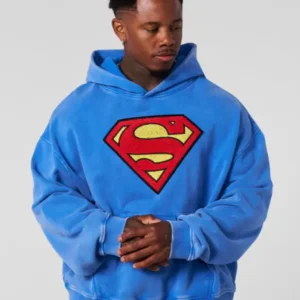 Youngla-Superman-Hoodie-Blue