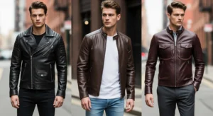 mens leather jacket