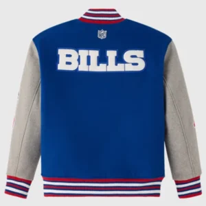 NFL Buffalo Bills OVO Royal Full-Snap Varsity Jacket