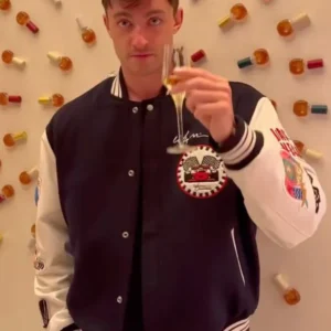 2025-F1-LVGP-Wynn-Las-Vegas-Black-Wool-Varsity-Racing-Jacket