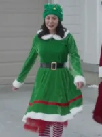 Movie Christmas on Duty Janel Parrish Blair Birch Green Costume