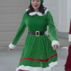 Movie Christmas on Duty Janel Parrish Blair Birch Green Costume