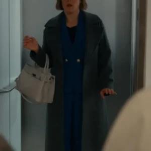 Above the Clouds Erin Krakow Grey Christmas Wool Coat