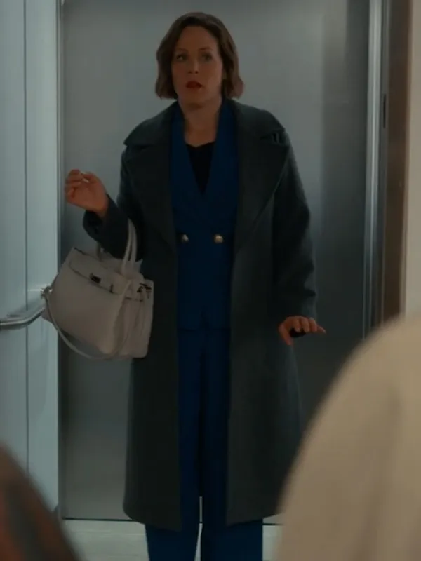 Above the Clouds Erin Krakow Grey Christmas Wool Coat