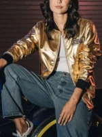 Formula-One-Las-Vegas-Grand-Prix-2024-Unisex-Racing-Gold-Leather-Bomber-Jacket