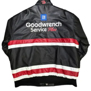 Goodwrench Service Plus Racing Black Leather Jacket