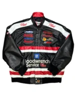 Goodwrench Service Plus Racing Black Leather Jacket