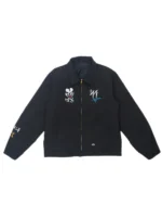 Unisex Hamilton Crew Las Vegas Steadman Stars Motorcycle Black Cotton Jacket