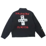 Unisex Hamilton Crew Las Vegas Steadman Stars Motorcycle Black Cotton Jacket