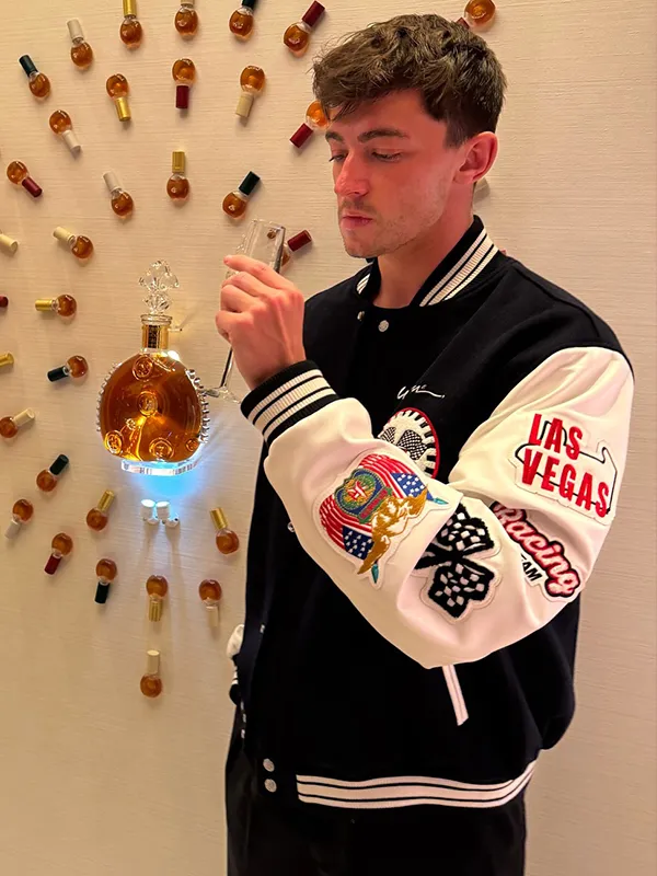 Jeff-Hamilton-x-Wynn-Las-Vegas-Black-Wool-Varsity-Racing-Jacket