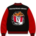 KFC X Stranger Things S5 Black Wool Varsity Jacket