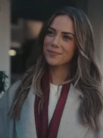 The Christmas Ring Vanessa Mayfield Grey Wool Coat