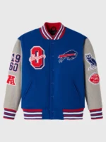 NFL Buffalo Bills OVO Royal Full-Snap Varsity Jacket