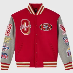 NFL OVO 2025 San Francisco 49ers Varsity Jacket
