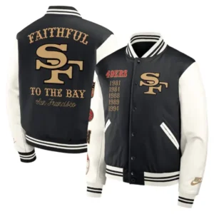 San Francisco 49ers NFL Nike Rivalries Full-Snap Varsity Jacket 2025