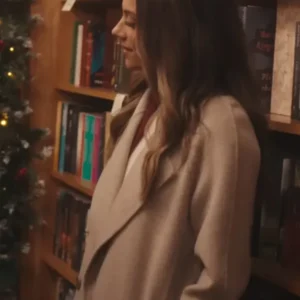 The Christmas Ring Vanessa Mayfield Grey Wool Coat