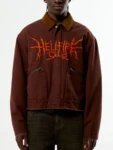 Stranger Things Hellfire Club Brown Cotton Jacket
