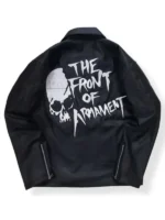 T.F.O.A 5Th Generation Black Biker Leather Jacket
