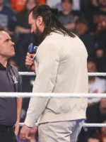 Drew McIntyre SmackDown Cream Bomber Jacket