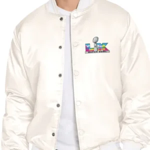Super Bowl LX Bay Area Bash Cream Satin Jacket