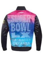 NFL Super Bowl LX Black Varsity Jacket