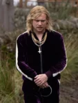 Jack O’Connell Bone Temple Purple Velvet Jacket