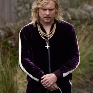 Jack O’Connell Bone Temple Purple Velvet Jacket