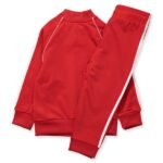 Red Adidas Tracksuit Sports Outfit - Image 2