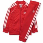 Red Adidas Tracksuit Sports Outfit
