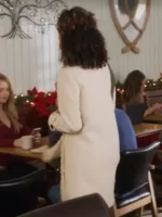 A Christmas Angel Match Lindura White Wool Trench Coat