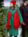 Meghan Ory Green Wool Coat 2025 Christmas Angel
