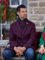 A Christmas Angel Match Michael Purple Wool Coat