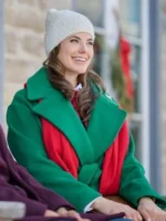 Meghan Ory Green Wool Coat 2025 Christmas Angel