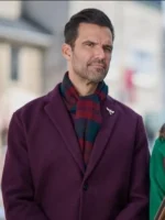 A Christmas Angel Match Michael Purple Wool Coat - Image 2